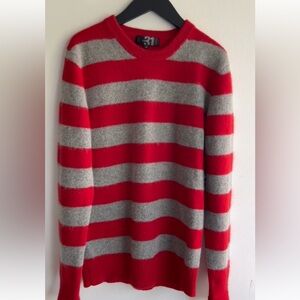 Simons Lambswool Angora Crewneck Sweater lightweight Academic office core